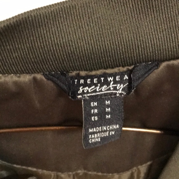 Shiny kaki puff jacket - Picture 3 of 3